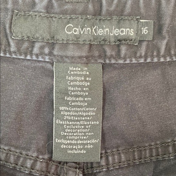 Calvin Klein Black Jeans Straight Leg Size 16 - Picture 6 of 10